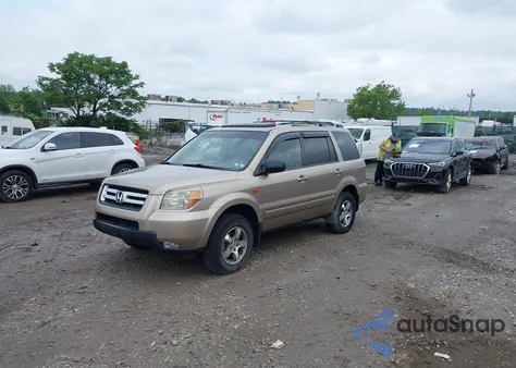 2006 Honda Pilot Ex-L из США, поврежденный, VIN 5FNYF28756B008300
